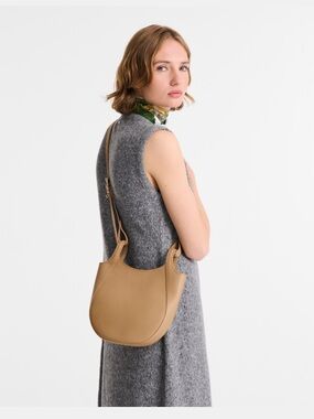 Longchamp Le Foulonné S Crossbody Bag - Biscuit